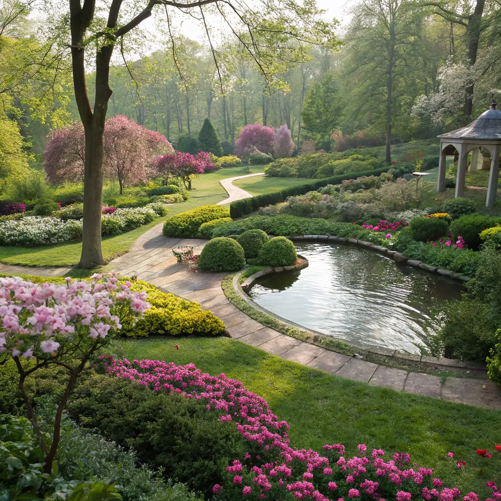 Beautifully designed garden