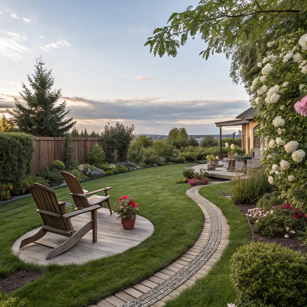 A serene backyard design