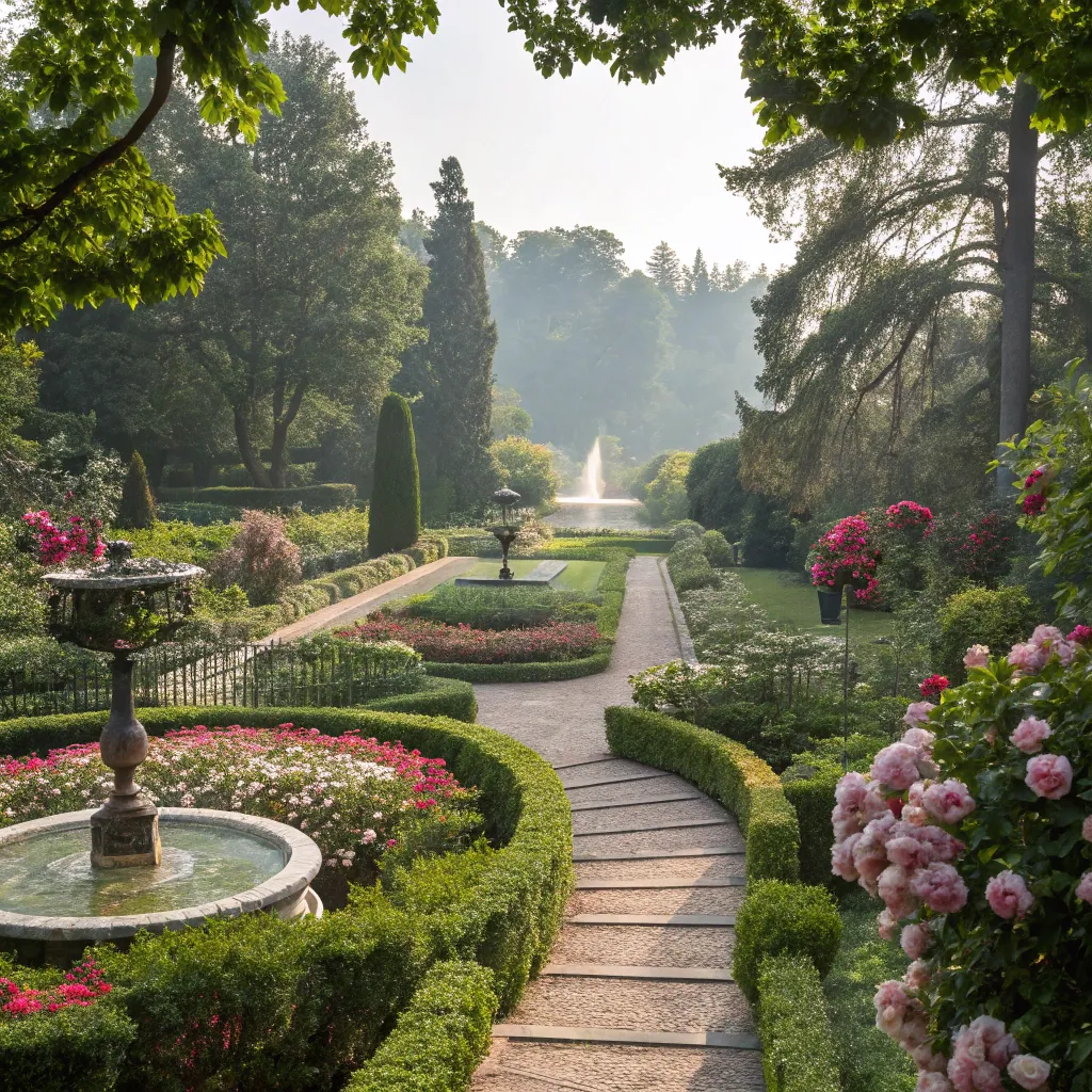 Beautifully designed garden
